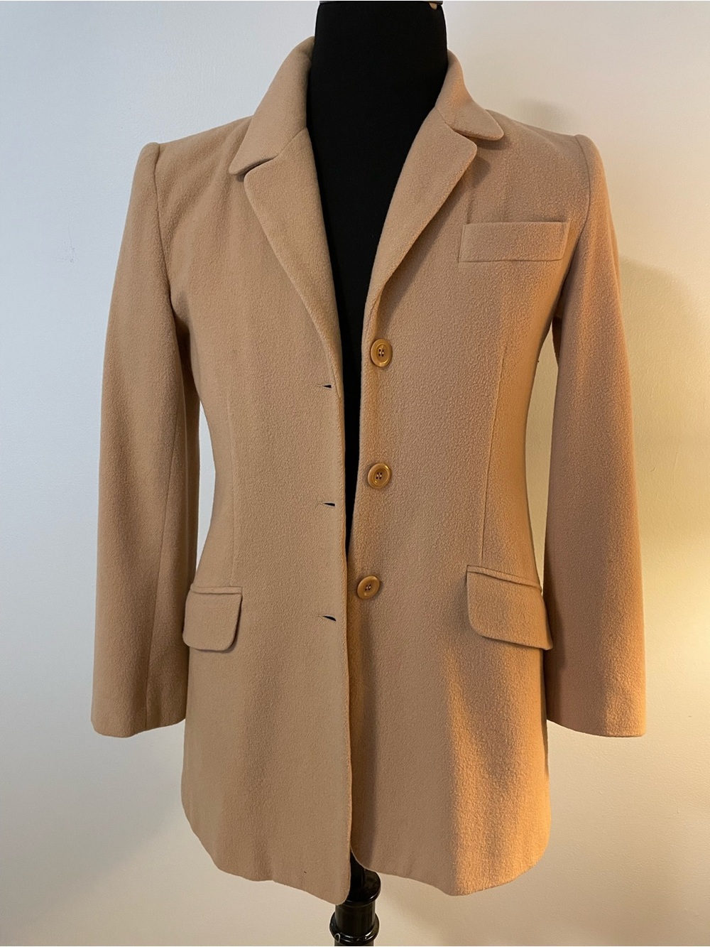 Vintage Women’s Saks Fifth Avenue Folio Collection Camel Color Coat
